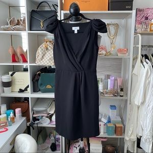 LOFT black cap sleeve dress